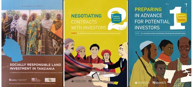 Investment guides to inform policy dialogue
